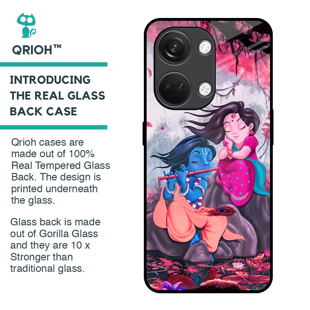 Radha Krishna Art Glass Case for OnePlus Nord 3 5G