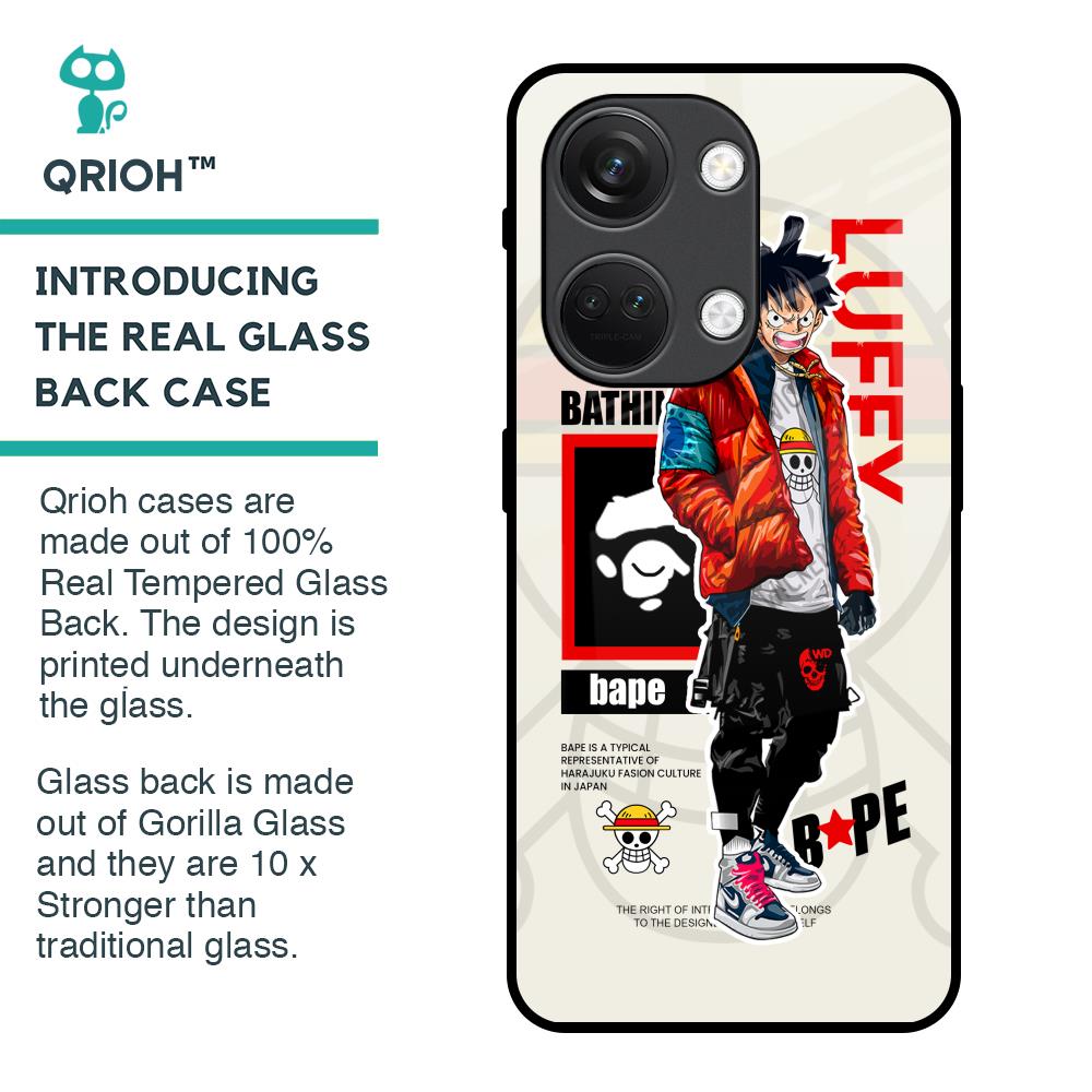 Bape Luffy Glass Case for OnePlus Nord 3 5G