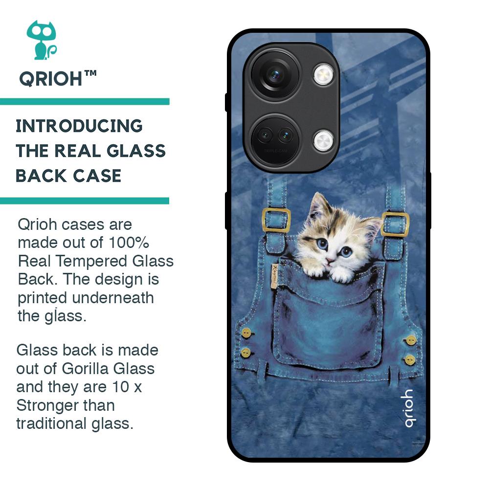 Kitty In Pocket Glass Case For OnePlus Nord 3 5G
