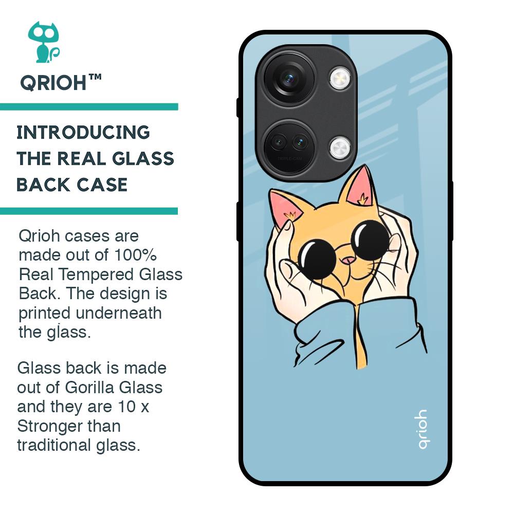 Adorable Cute Kitty Glass Case For OnePlus Nord 3 5G