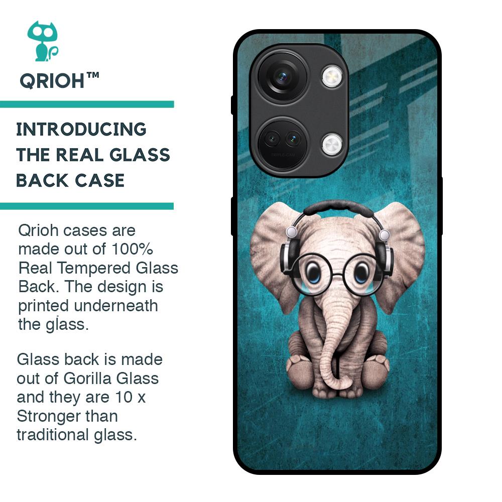 Adorable Baby Elephant Glass Case For OnePlus Nord 3 5G
