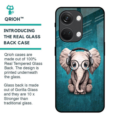 Adorable Baby Elephant Glass Case For OnePlus Nord 3 5G