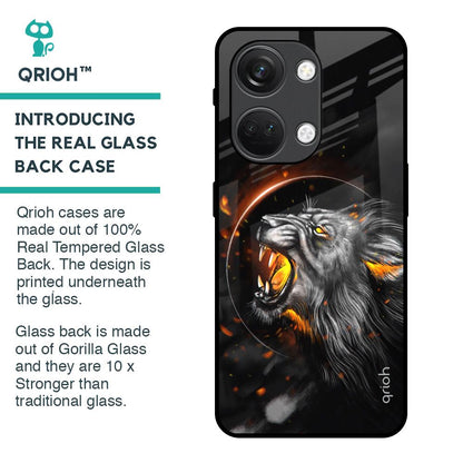Aggressive Lion Glass Case for OnePlus Nord 3 5G