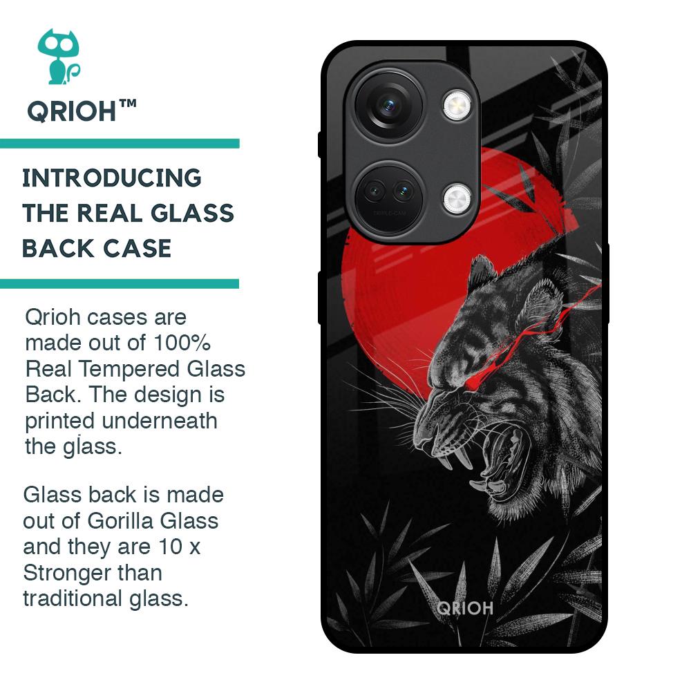 Red Moon Tiger Glass Case for OnePlus Nord 3 5G