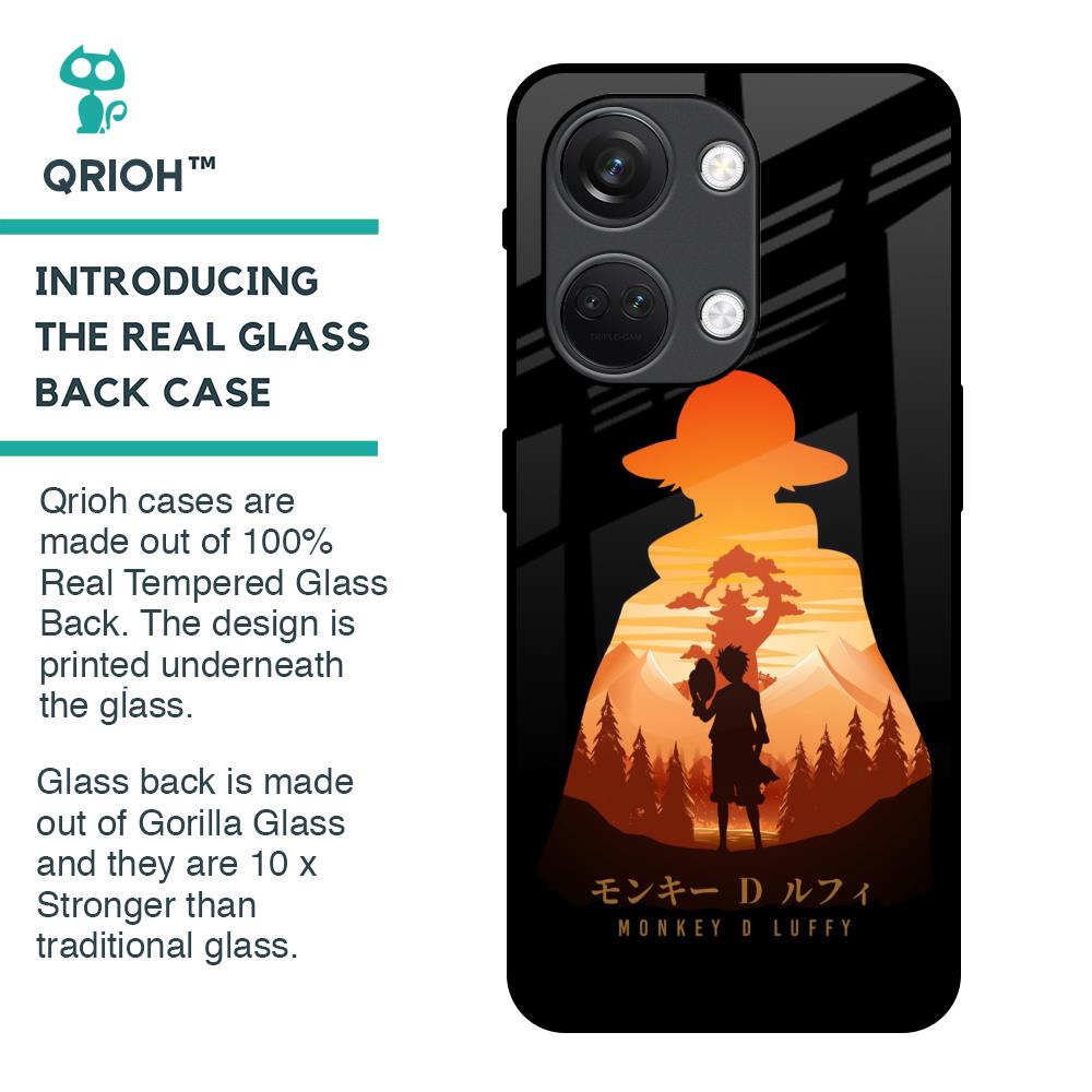 Luffy One Piece Glass Case for OnePlus Nord 3 5G
