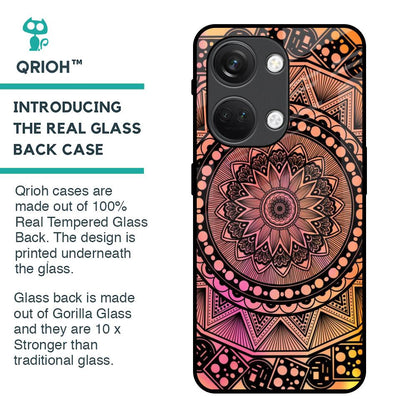 Floral Mandala Glass Case for OnePlus Nord 3 5G