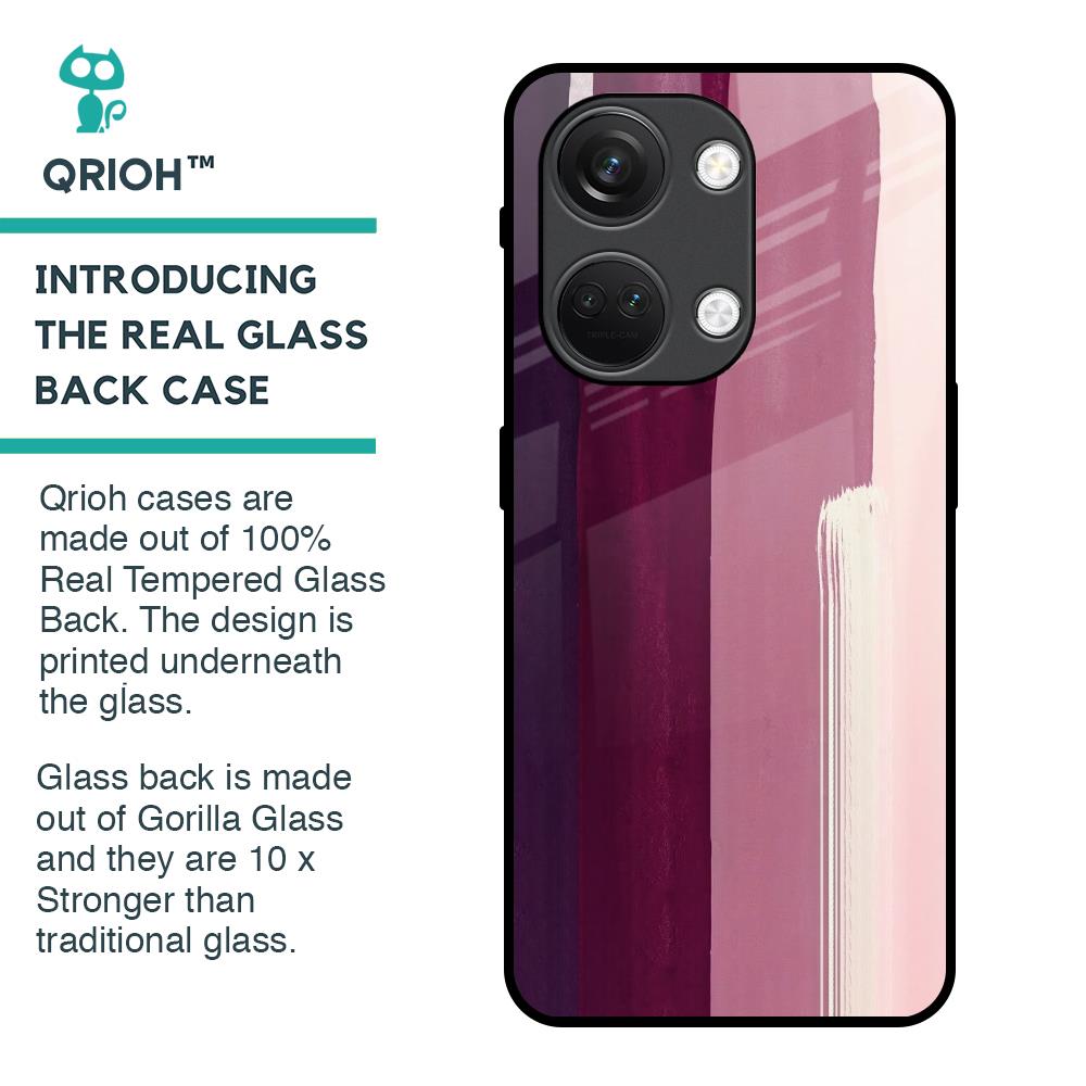 Brush Stroke Art Glass Case for OnePlus Nord 3 5G