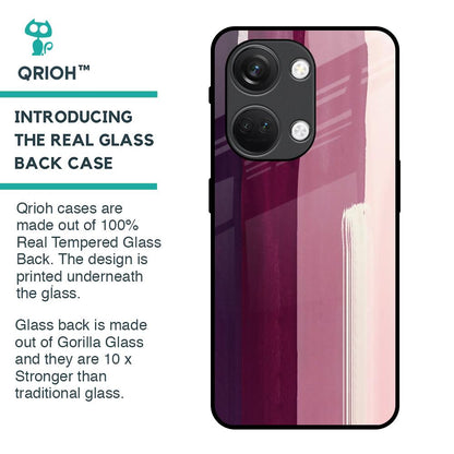 Brush Stroke Art Glass Case for OnePlus Nord 3 5G