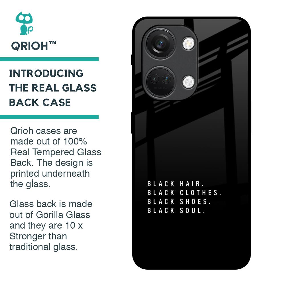 Black Soul Glass Case for OnePlus Nord 3 5G