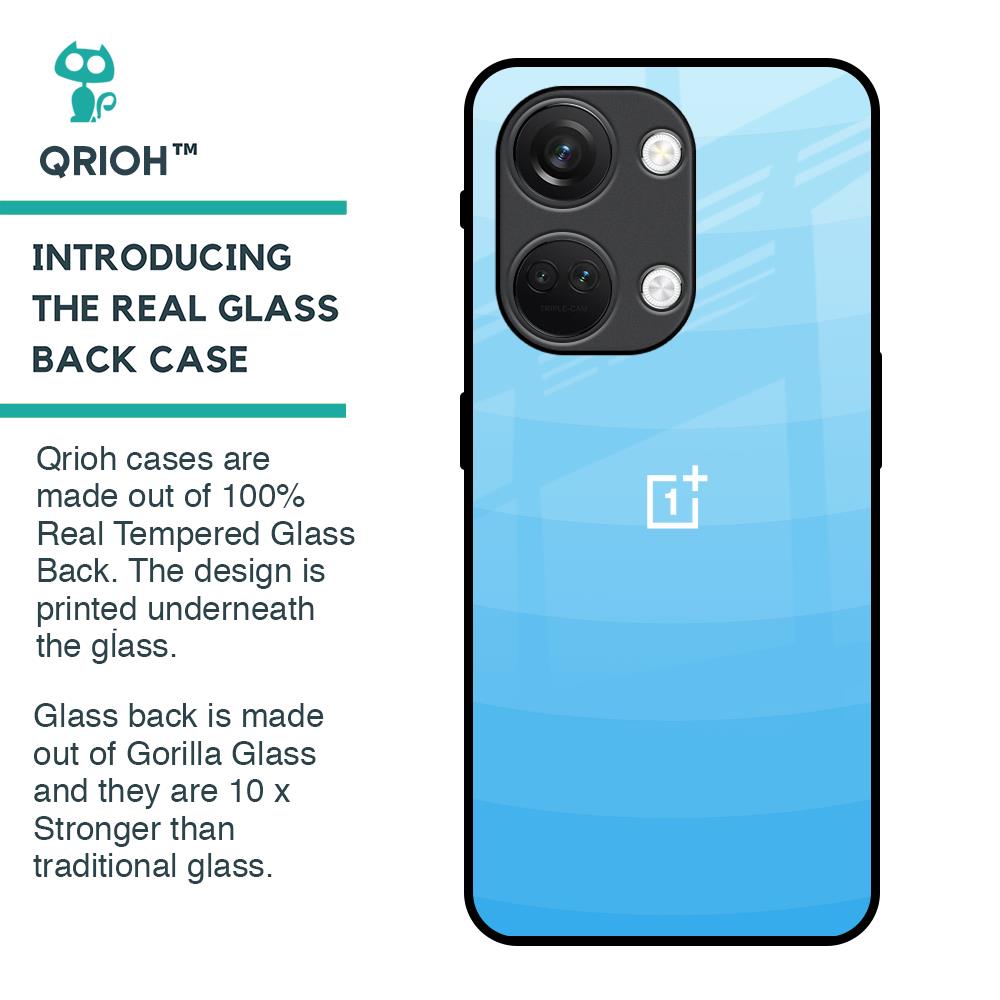 Wavy Blue Pattern Glass Case for OnePlus Nord 3 5G