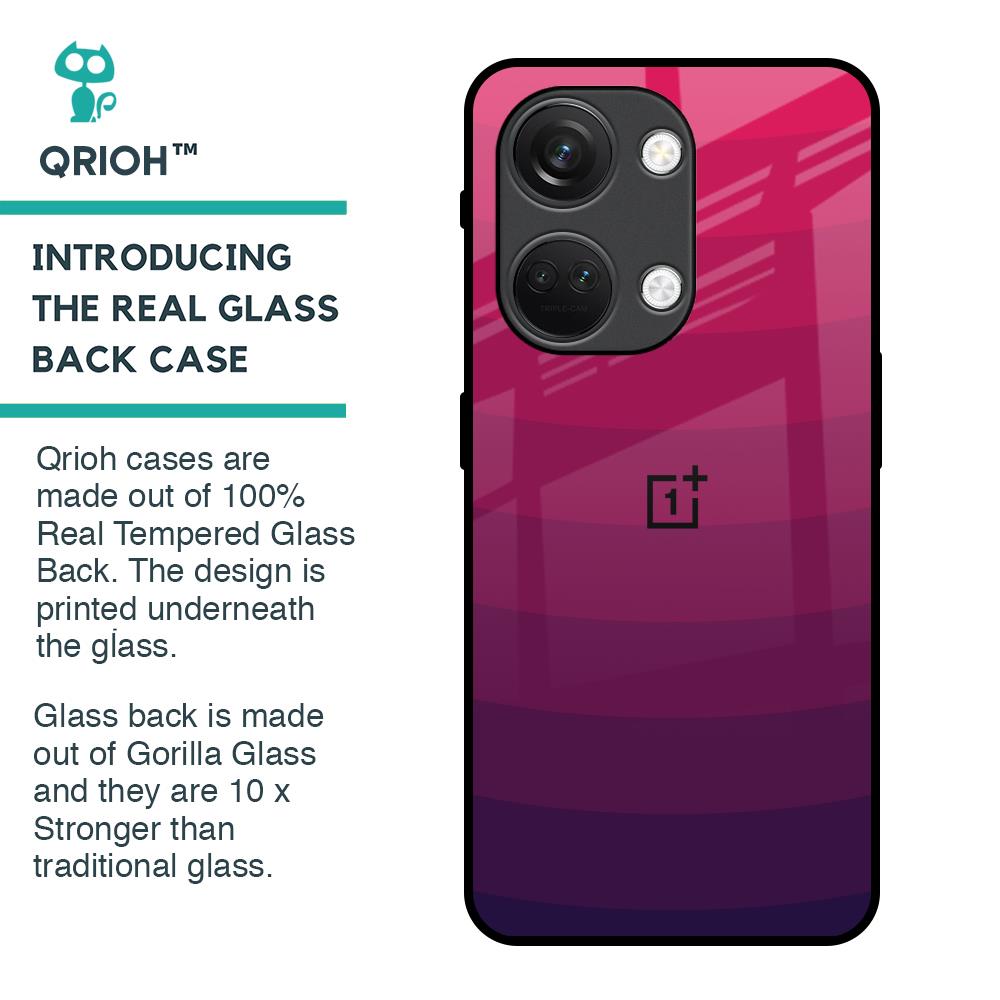 Wavy Pink Pattern Glass Case for OnePlus Nord 3 5G