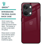 Classic Burgundy Glass Case for OnePlus Nord 3 5G