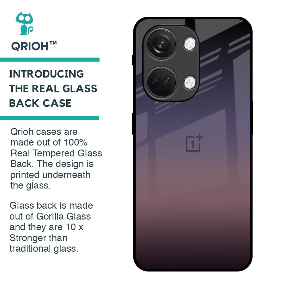 Grey Ombre Glass Case for OnePlus Nord 3 5G