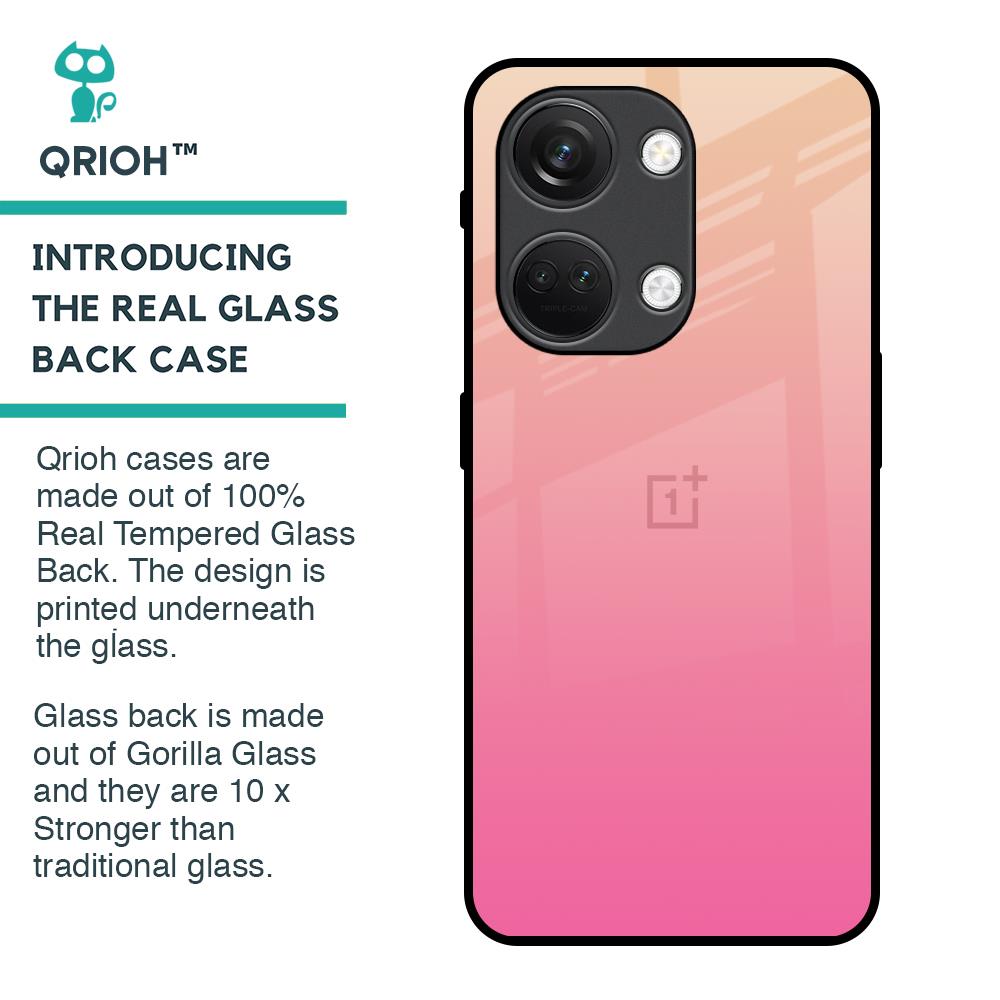 Pastel Pink Gradient Glass Case For OnePlus Nord 3 5G