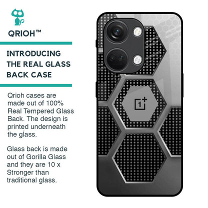 Hexagon Style Glass Case For OnePlus Nord 3 5G