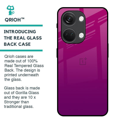 Magenta Gradient Glass Case For OnePlus Nord 3 5G