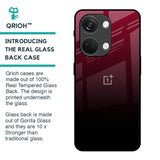 Wine Red Glass Case For OnePlus Nord 3 5G