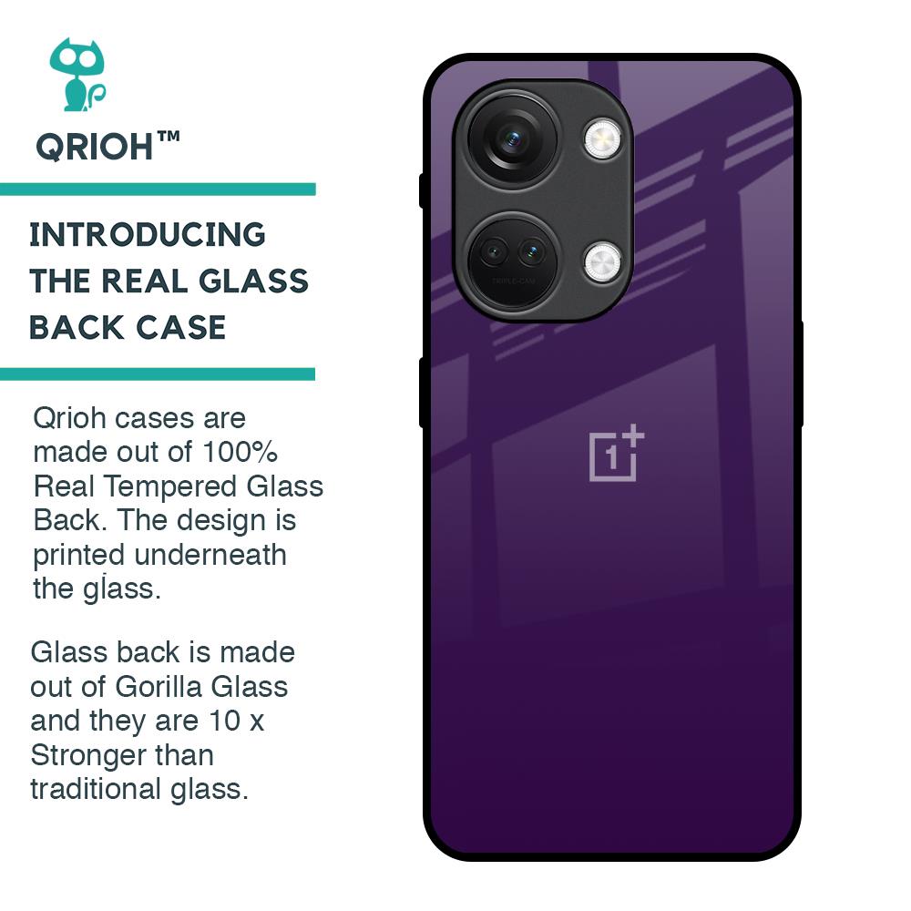 Dark Purple Glass Case for OnePlus Nord 3 5G