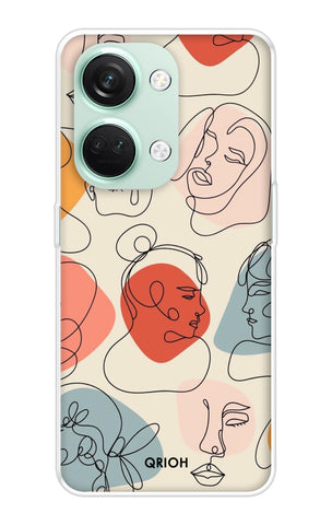 Abstract Faces OnePlus Nord 3 5G Back Cover
