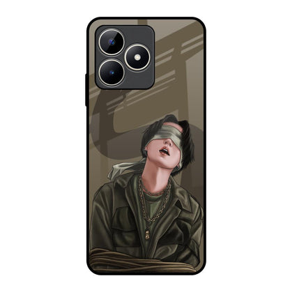 Blind Fold Realme C53 Glass Back Cover Online