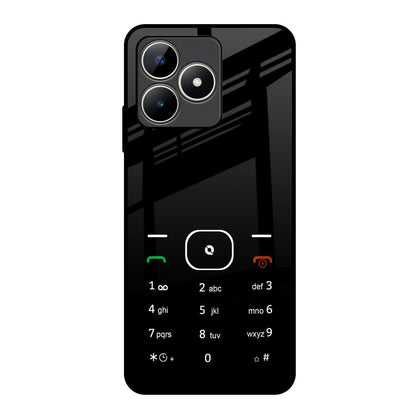 Classic Keypad Pattern Realme C53 Glass Back Cover Online