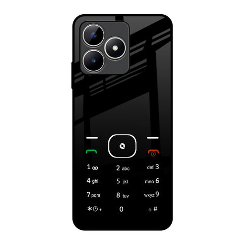 Classic Keypad Pattern Realme C53 Glass Back Cover Online