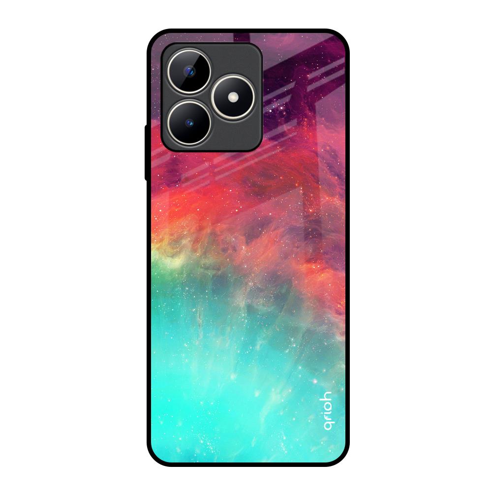 Colorful Aura Realme C53 Glass Back Cover Online