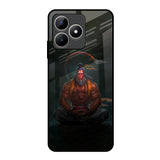 Lord Hanuman Animated Realme C53 Glass Back Cover Online