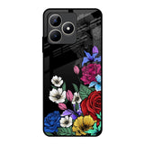 Rose Flower Bunch Art Realme C53 Glass Back Cover Online