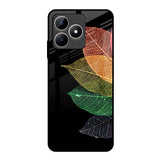 Colorful Leaves Realme C53 Glass Back Cover Online