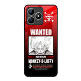 Luffy Wanted Realme C53 Glass Back Cover Online