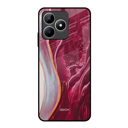 Crimson Ruby Realme C53 Glass Back Cover Online