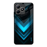 Vertical Blue Arrow Realme C53 Glass Back Cover Online