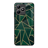 Abstract Green Realme C53 Glass Back Cover Online