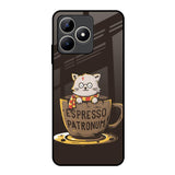 Tea With Kitty Realme C53 Glass Back Cover Online