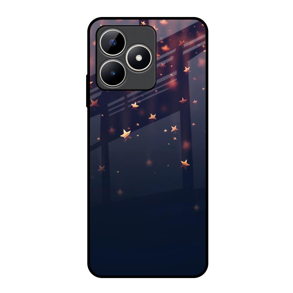 Falling Stars Realme C53 Glass Back Cover Online