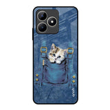 Kitty In Pocket Realme C53 Glass Back Cover Online
