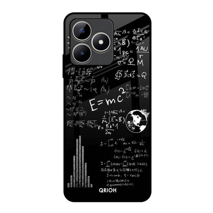 Funny Math Realme C53 Glass Back Cover Online