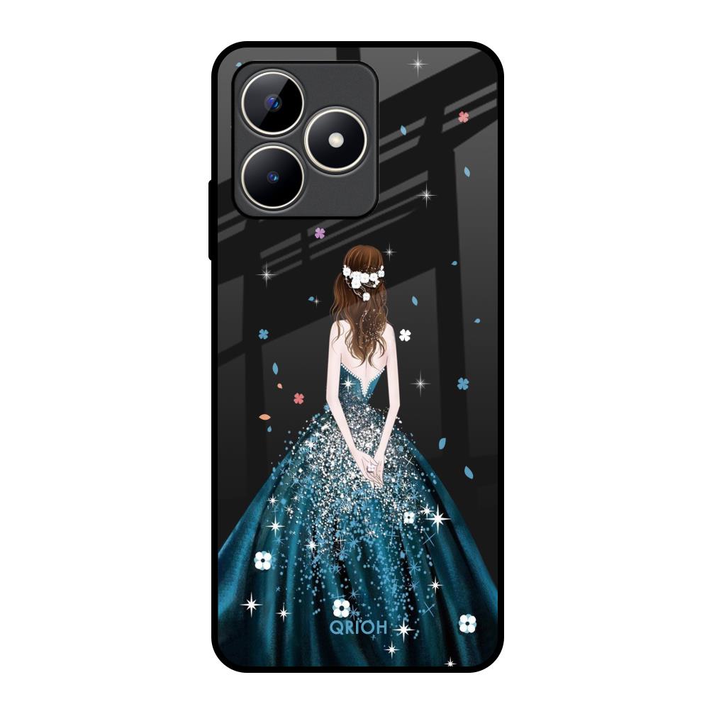 Queen Of Fashion Realme C53 Glass Back Cover Online