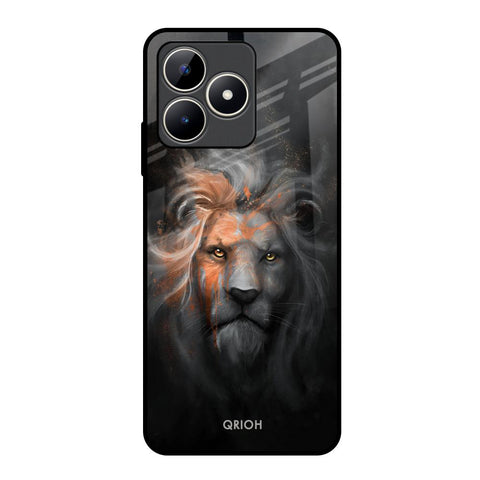 Devil Lion Realme C53 Glass Back Cover Online
