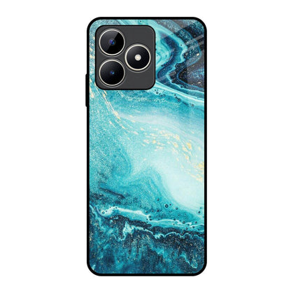Sea Water Realme C53 Glass Back Cover Online