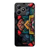 Retro Gorgeous Flower Realme C53 Glass Back Cover Online