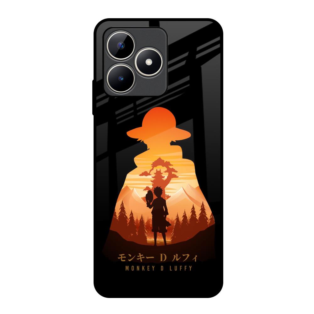 Luffy One Piece Realme C53 Glass Back Cover Online