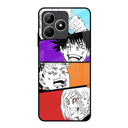 Anime Sketch Realme C53 Glass Back Cover Online