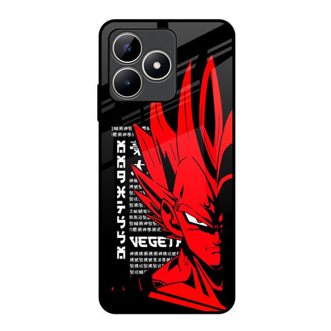 Red Vegeta Realme C53 Glass Back Cover Online