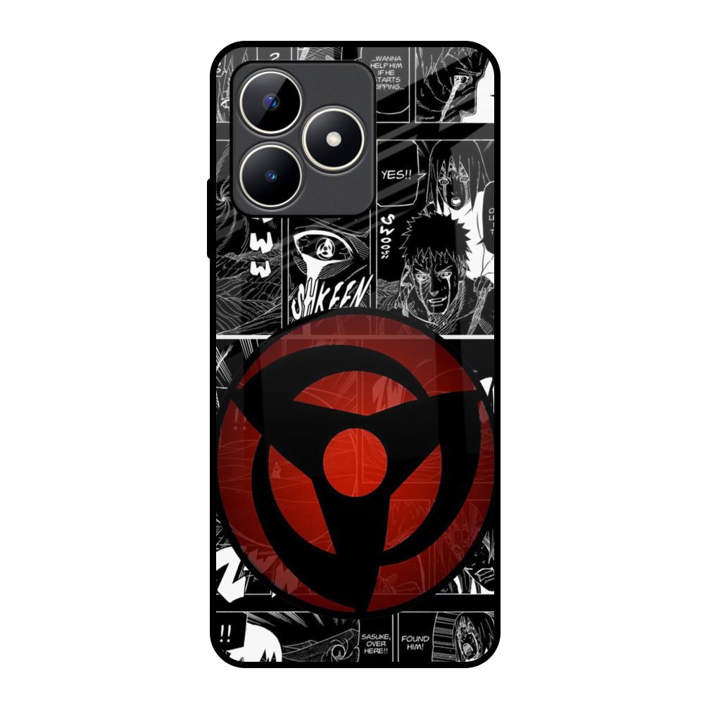 Sharingan Realme C53 Glass Back Cover Online