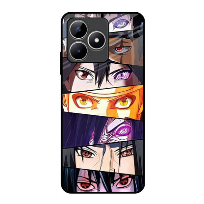 Anime Eyes Realme C53 Glass Back Cover Online