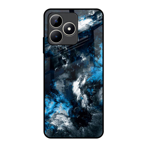 Cloudy Dust Realme C53 Glass Back Cover Online