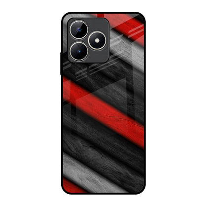Soft Wooden Texture Realme C53 Glass Back Cover Online