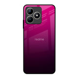Purple Ombre Pattern Realme C53 Glass Back Cover Online
